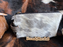 Load image into Gallery viewer, Cowhide Cosmetic Zip Pouches
