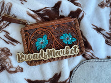 Load image into Gallery viewer, Tooled Cowhide &amp; Leather Coin Purses
