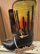 Load image into Gallery viewer, RA7149 Sunset Cactus Boot Vase
