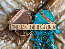Load image into Gallery viewer, Bootstitch Suede Leather Crossbody Fringe Purse
