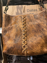Load image into Gallery viewer, BA2117 X Stitched Crossbody Cowhide Purse
