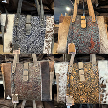 Load image into Gallery viewer, BA2824 Buckle Cowhide Handbag
