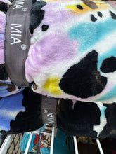 Load image into Gallery viewer, MIA Rainbow Cow Super Plush Blanket

