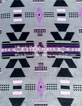 Load image into Gallery viewer, Purple &amp; Grey Sabrina Super Plush Blanket
