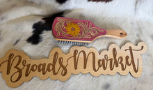 Load image into Gallery viewer, Wooden Leather Hair Brushes
