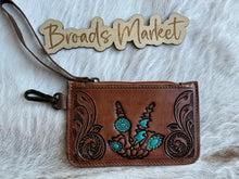 Load image into Gallery viewer, Wristlet Tooled Leather ID Wallet Holders
