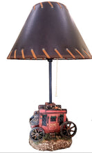 Load image into Gallery viewer, RA7461 Red Stagecoach Wagon Lamp
