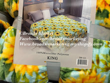 Load image into Gallery viewer, Sunflower Green Super Plush Blanket
