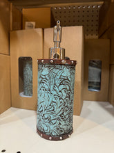 Load image into Gallery viewer, Turquoise Tooled Hand Soap Pump
