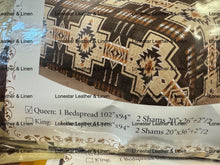 Load image into Gallery viewer, Beige &amp; Brown Cross Aztec Bedding Set
