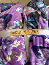 Load image into Gallery viewer, Clare Purple Butterfly Super Plush Queen Blanket S3
