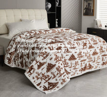 Load image into Gallery viewer, PREORDER Checkered Toile Print Western Blankets Nov 2025
