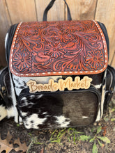 Load image into Gallery viewer, Tooled Cowhide Backpack
