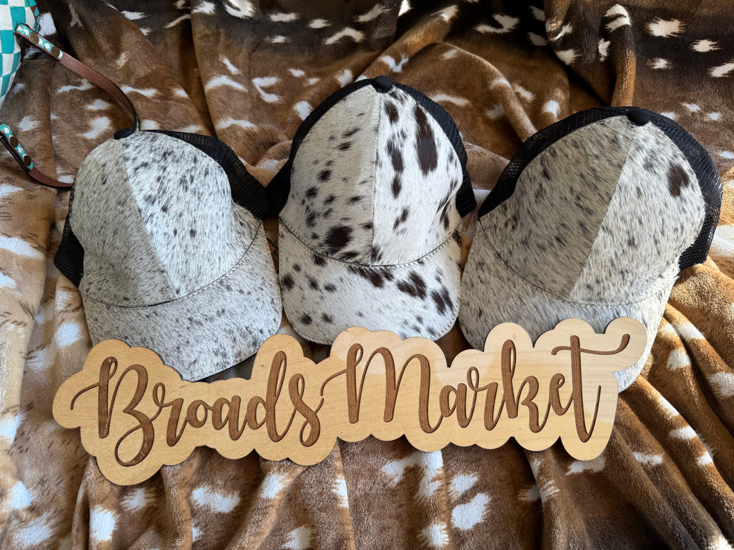 Cowhide Snap Back Hats
