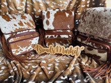 Load image into Gallery viewer, Beige Red Fringe Cowhide Backpacks

