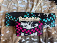 Load image into Gallery viewer, Checkered Cowhide Wallets
