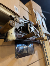 Load image into Gallery viewer, Western Pistol Wall Hanger with Bullet Hooks
