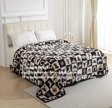 Load image into Gallery viewer, PREORDER Checkered Toile Print Western Blankets Nov 2025
