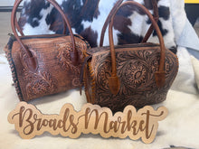 Load image into Gallery viewer, Josie Tooled Leather Belt Buckle Speedy Purse
