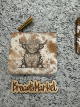 Load image into Gallery viewer, Laser Engraved Cowhide Coin Purses
