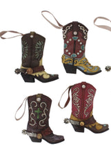 Load image into Gallery viewer, RA3815 Set of 6 Boot Ornaments
