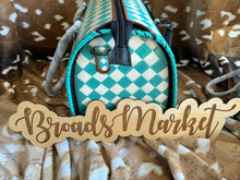 Load image into Gallery viewer, Teal Checkered Speedy Purse
