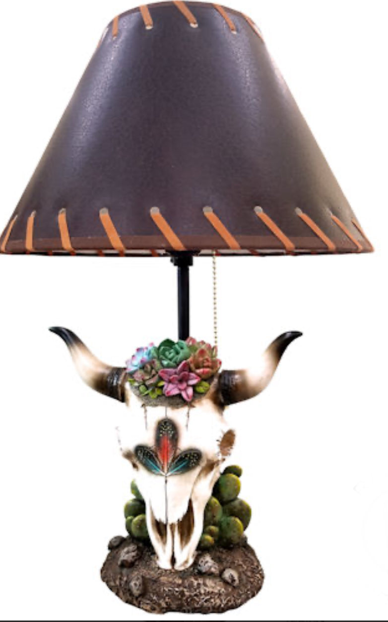 Cowskull Lamp