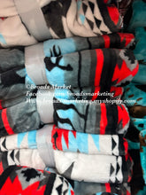 Load image into Gallery viewer, Blue Sandhorse Ziglag Plush Blanket
