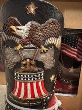 Load image into Gallery viewer, RA7449 US Liberty Bell Flag Eagle Boot Vase
