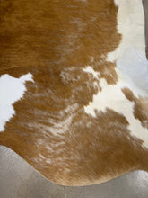 Load image into Gallery viewer, Beautiful Beige Red Cowhide Rug 76x81”
