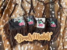 Load image into Gallery viewer, Cherry Eight Ball Cowhide Leather Crossbody Purse
