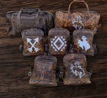 Load image into Gallery viewer, Distressed Leather Small Backpacks
