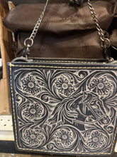 Load image into Gallery viewer, Tooled Horse Chain Crossbody Purse
