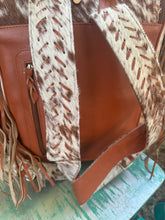 Load image into Gallery viewer, Fringe Cowhide Backpack
