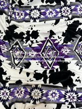 Load image into Gallery viewer, Purple Ziglag Cow Super Plush Blanket
