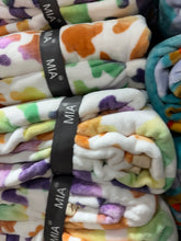 Load image into Gallery viewer, MIA Ryann Rainbow Cow Print Super Plush Blanket
