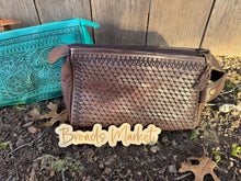 Load image into Gallery viewer, Tooled Leather Cosmetic Cases
