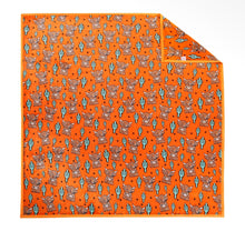 Load image into Gallery viewer, Oliver Orange Cactus Super Plush Blanket
