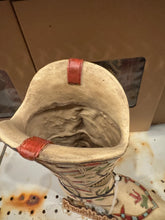 Load image into Gallery viewer, RA5933 Beige Aztec Boot Vase

