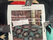 Load image into Gallery viewer, Series 14 MIA Lavender Black Aztec Super Plush Blanket
