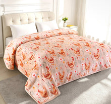 Load image into Gallery viewer, Gloria Chicken Peach Super Plush Blanket
