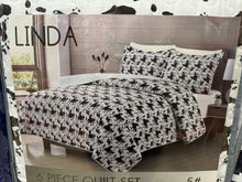 Load image into Gallery viewer, Cow Print 6 Piece King Bedding Set
