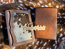 Load image into Gallery viewer, Cowhide &amp; Tooled Leather Bible Book Covers
