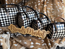 Load image into Gallery viewer, Checkered Speedy Crossbody Purse
