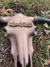 Load image into Gallery viewer, Dusty Rose Sparkle Custom Cowskull
