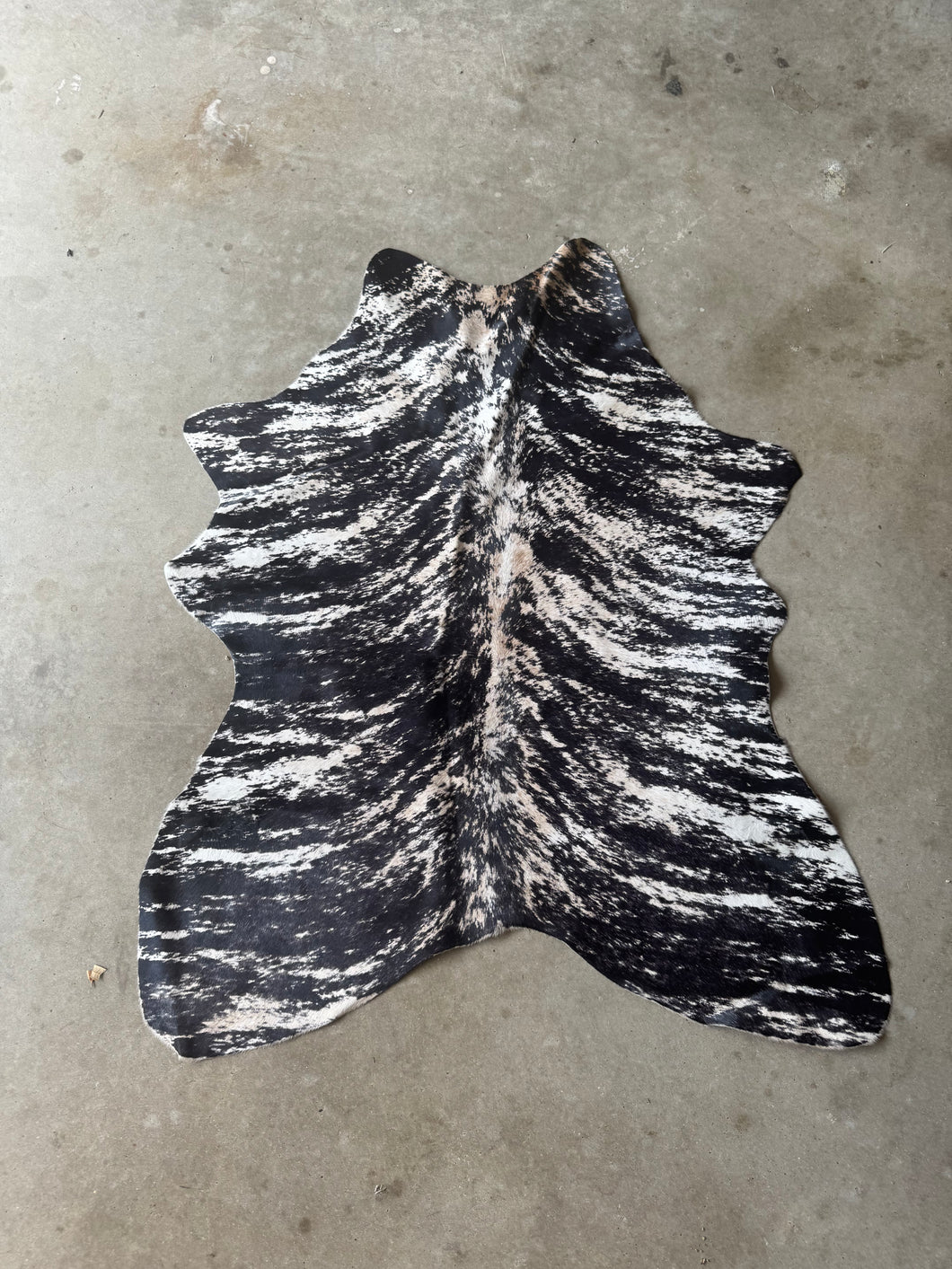 Columbian 3 Foot Enhanced Brindle Cowhide Silky Rugs