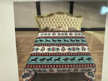 Load image into Gallery viewer, Twin Super Plush Aztec Blankets
