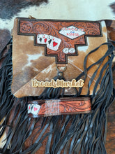 Load image into Gallery viewer, Cards Vegas Cowboys &amp; Rodeo Crossbody Fringe Purse
