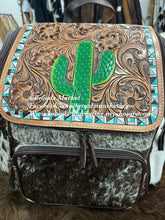 Load image into Gallery viewer, Tooled Cowhide Backpacks
