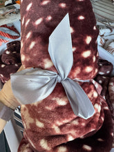Load image into Gallery viewer, Axis Deer Print Baby Plush Blanket
